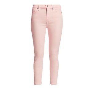 7 For All Mankind Ankle Gwenevere Pink Skinny Jean